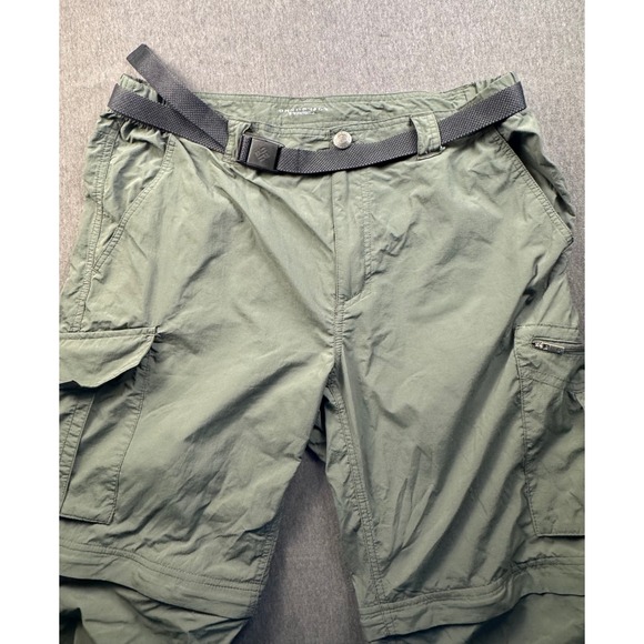 Columbia Convertible Cargo Hiking Pants Mens 36x32 Omni Shade Olive Green - Picture 1 of 11